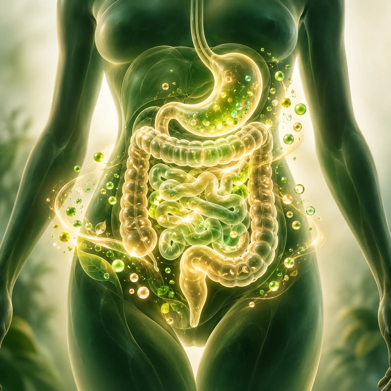 Artistic illustration of digestive function